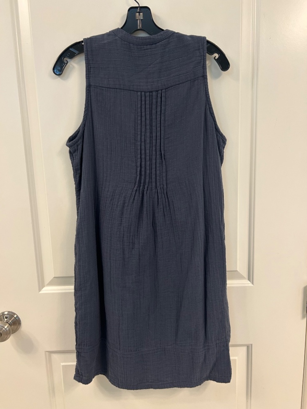 Quince Organic Cotton Gauze Sleeveless Swing Dress - Picture 8 of 10
